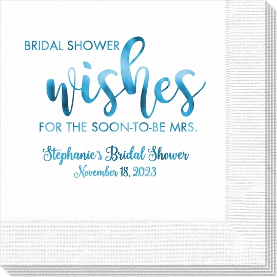 Bridal Shower Wishes Napkins